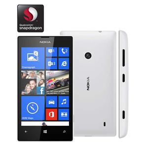 Smartphone Nokia Lumia 520 Branco com Windows Phone 8, Tela de 4”, Processador Dual Core, Câmera 5MP, 3G, Wi-Fi, Bluetooth e A-GPS - Oi