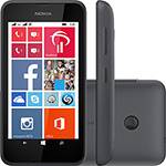Smartphone Nokia Lumia 530 Desbloqueado Windows Phone 8.1 Tela 4" 4GB 3G Wi-Fi Câmera 5MP GPS - Preto