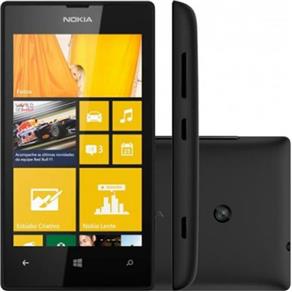 Smartphone Nokia Lumia 520 Desbloqueado, Windows Phone 8, Memoria Interna 8Gb, Camera 5Mp, Tela 4`` - Preto