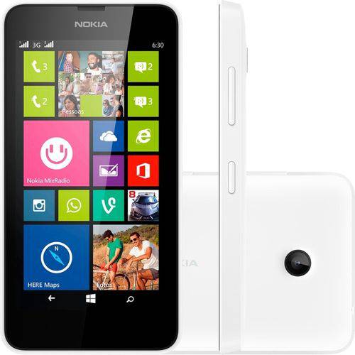 Smartphone Nokia Lumia 630 Dual - Branco