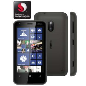 Smartphone Nokia Lumia 620 Preto com Windows Phone 8, Câmera 5MP, Touch Screen, 3G, Wi-Fi, Bluetooth, GPS, MP3 e Fone - Tim