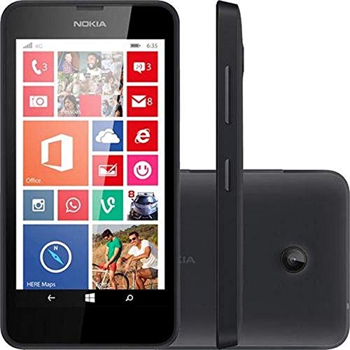 Smartphone Nokia Lumia 635 4G Desbloqueado - Windows Phone 8.1, Processador Quad-Core, Câmera 5MP, Tela 4.5”