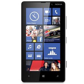 Smartphone Nokia Lumia 82", 3G Windows Phone 8 Dual Core Câmera 8.7MP Tela 4.3ª Preto/Branco
