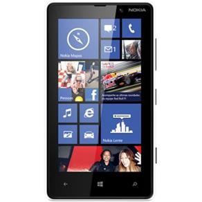 Smartphone Nokia Lumia 820 Branco, Windows Phone 8, Câmera 8MP, Tela ClearBlack de 4.3 Polegadas, 3G/4G, Wi-Fi, Bluetooth, A-GPS, MP3 e Fone
