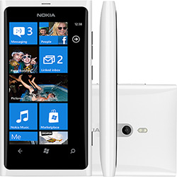 Smartphone Nokia Lumia 800 Desbloqueado Branco Windows Phone 7.5 3G Câmera 8MP Wi-Fi Memória Interna de 16GB
