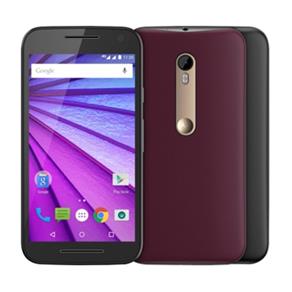 Smartphone Novo Moto G 3ª Geração, Dual Chip, Preto/Cabernet, Tela 5", 4G+WiFi, Android 5.1, 13MP, 16GB - Motorola
