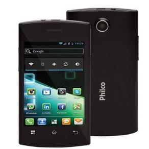 Smartphone Philco Phone 350B Preto com Dual Chip, Tela 3,5", Android 4.0, Câmera 3MP, MP3, Rádio FM, GPS, Wi-Fi e Bluetooth