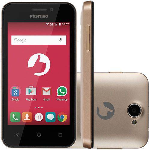 Tudo sobre 'Smartphone Positivo One S420 3g Dual Sim 8gb Tela 4.0 Android 5.1- Dourado'