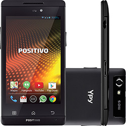 Smartphone Positivo S450 Dual Chip Desbloqueado Android 4.4 Tela 4" 4GB 3G Wi-Fi Câmera 5MP - Preto