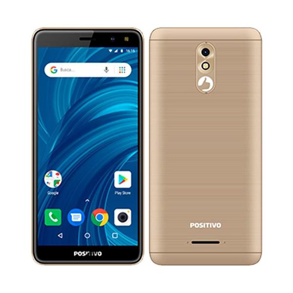 Smartphone Positivo S532 Twist 2 Pro, Quad-Core, Dual Chip, Android Oreo, 3G, 5.7" - Dourado