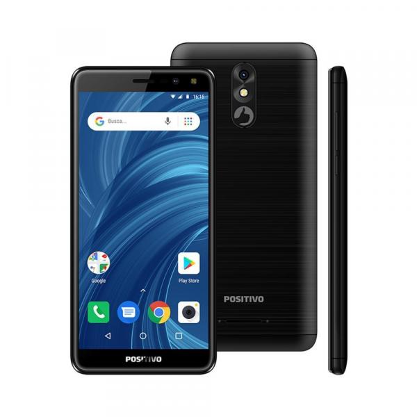 Smartphone Positivo S532 Twist 2 Pro, Quad-Core, Dual Chip, Android Oreo, 3G, 5.7" - Preto