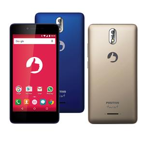 Smartphone Positivo Twist M 3G S520 Azul com Dual Chip, Tela 5”, Android 6.0, Câmera 8MP, 3G, Wi-Fi, Bluetooth e Processador Quad-Core de 1.0 Ghz