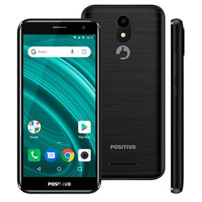 Smartphone Positivo Twist 2 Go S541 Preto com 8GB, Tela 5”, Android Oreo (Go Edition), Dual Chip, Câmera 8MP, 4G e Processador Quad-Core de 1.3 Ghz