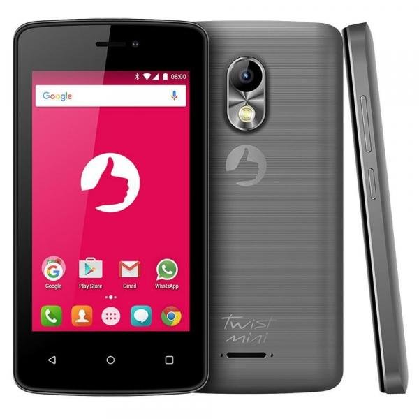 Smartphone Positivo Twist Mini S430 - Android 6.0 3G Wifi 4" 8GB Camera 8MP - Cinza