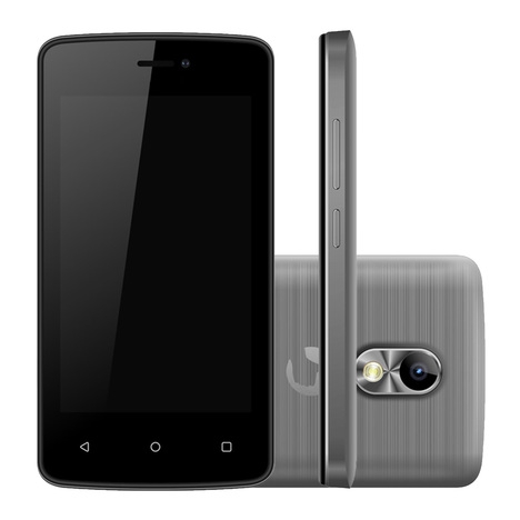 Smartphone Positivo Twist Mini S430 Cinza com Dual Chip, Tela 4, Android 6.0, Câmera 8MP, 3G