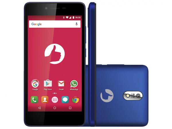 Smartphone Positivo Twist S520M 16GB Azul - Dual Chip 3G Câm. 8MP + Selfie 5MP Tela 5”