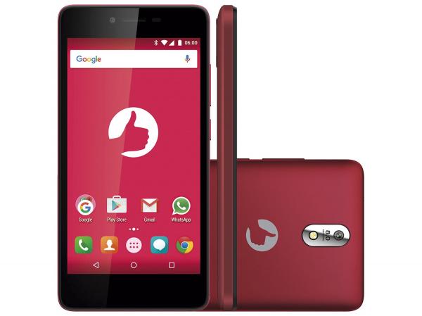 Smartphone Positivo Twist S520M 16GB Vermelho - Dual Chip 3G Câm. 8MP + Selfie 5MP Tela 5”