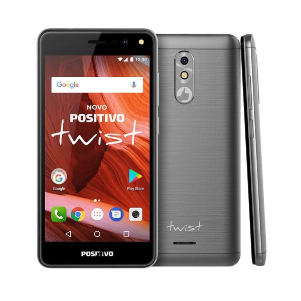 Smartphone Positivo Twist S511 - Android 7.0 3G 5" 16GB Câmera 8MP - Cinza