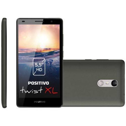 Smartphone Positivo Twist Xl S555 Android 7.0 Câmera 8MP 2 Chips Cinza