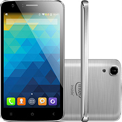 Smartphone Qbex X-Gray Desbloqueado Android 4.4 Tela 5'' 16GB 3G Wi-Fi Câmera 8MP - Prata