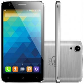 Smartphone Qbex X-Gray W510 Prata - Android 4.4 KitKat, Memória Interna 16GB, Câmera de 8MP, Tela 5”