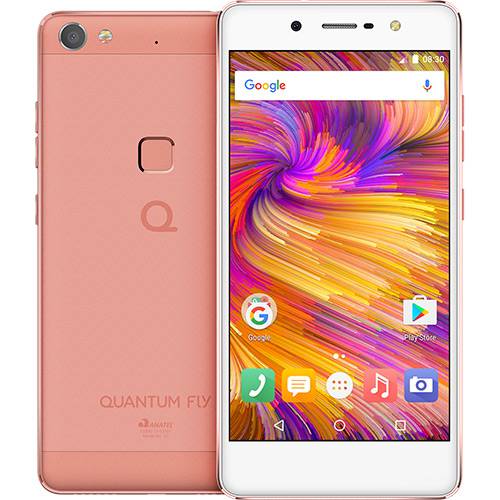 Smartphone Quantum Fly Dual Chip Android 6.0 Tela 5.2" Deca-Core 2.1 GHz 32GB 4G Câmera 16MP - Rosa