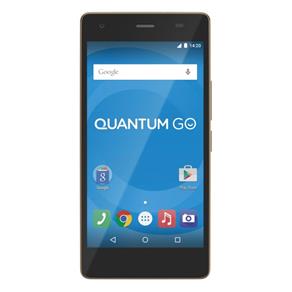 Smartphone Quantum GO 4G 16 GB Champagne Gold Octacore 2GB RAM Câmera 13MP-24MP Tela HD 5" Android 5.1