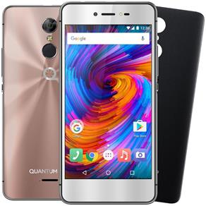 Smartphone Quantum GO2 4G 32GB Rosa Octacore 3GB RAM Duas Câmeras 13MP Tela HD 5` Android 7