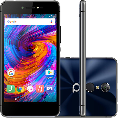 Smartphone Quantum Go2 Dual Chip Android Tela 5" Octa Core 32GB 4G Câmera 13MP - Azul