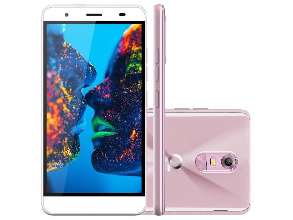 Smartphone Quantum Müv 16GB Cherry Blossom - Dual Chip 4G Câm. 13MP + Selfie 8MP Tela 5,5” HD