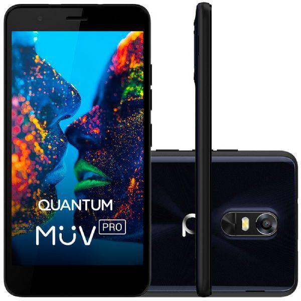Smartphone Quantum MÜV PRO, Azul, Tela de 5.5", 32GB, 16MP