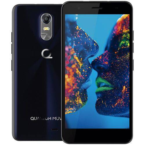 Smartphone Quantum MUV PRO 32GB Octa Core 4G Dual Chip Android 6.0 16 MP 5.5" - Azul