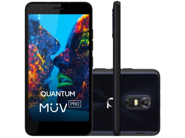 Tudo sobre 'Smartphone Quantum Müv Pro Q5 32GB Azul Dual Chip - 4G Câm. 16MP + Frontal 8MP Flash 5.5” HD Octa Core'