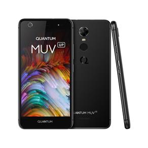 Smartphone Quantum Muv Up Preto Dual Chip Android 7.0 Tela HD 5.5' Memória 32GB Câmera 13MP Processador Octa Core 1.3 GHz