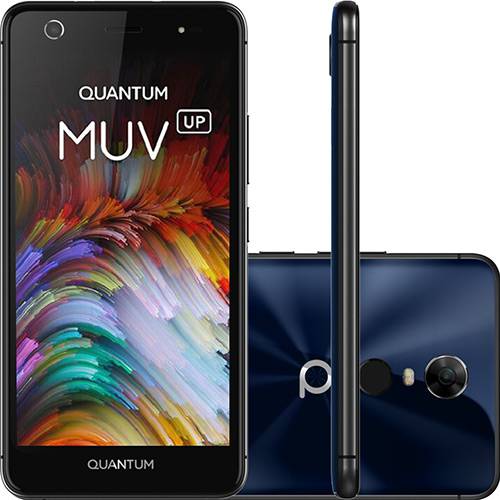 Smartphone Quantum Muv Up (Q13) Dual Chip Android 7.0 Tela 5.5" Octa Core 32GB 4G Wi-Fi Câmera 13MP - Azul