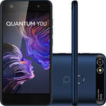 Smartphone Quantum You 32GB 3GB RAM Tela HD 5.0` Câmera 13MP - Azul