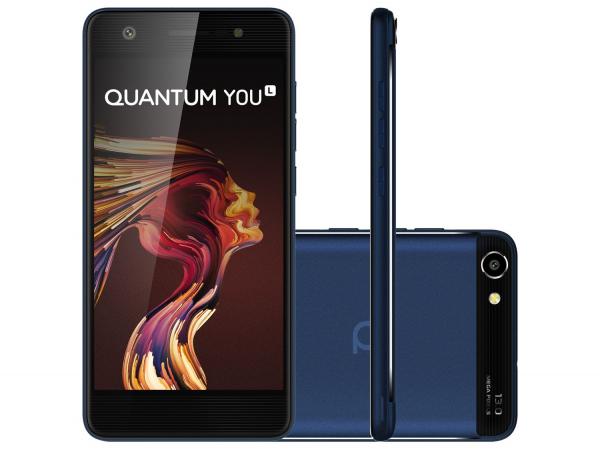 Tudo sobre 'Smartphone Quantum You Light 32GB Azul Dual Chip - 4G Câm. 13MP + Frontal 8MP 5” HD Proc. Quad Core'