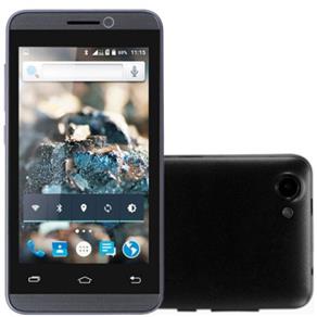 Smartphone Rockcel Quartzo Dual ALDO2303 Preto - Android 5.1 Lollipop, Memória Interna 4GB, Câmera 5MP, Tela 4"