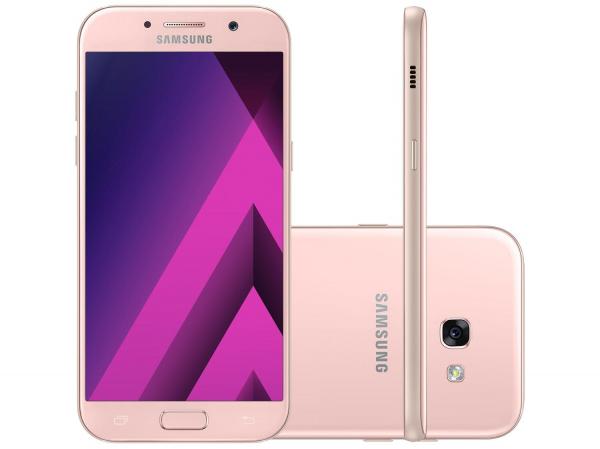 Smartphone Samsung A5 2017 32GB Rosa Dual Chip - 4G Câm. 16MP + Selfie 16MP Tela 5.2” Octa Core