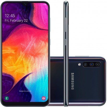 Smartphone Samsung A50 (2019) 128GB SM-A505F Desbloqueado Preto