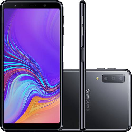 Smartphone Samsung A7 (2018) 128GB A750GN Desbloqueado Dual Chip Preto
