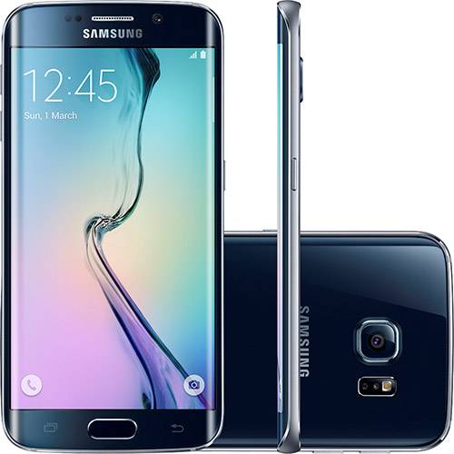 Smartphone Samsung G925i Galaxy S6 Edge Desbloqueado Vivo Android 5.0 Tela 5.1" 64GB 4G 16MP - Preto