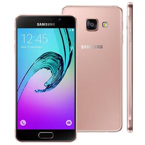 Smartphone Samsung Galaxy A3 2016 A310M/DS Rose com 16GB, Dual Chip, 4G, Tela 4.7", Android 6.0, Câmera 13MP e Processador Quad Core 1.5GHz