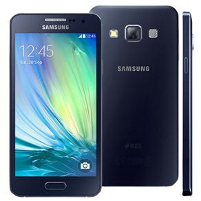 Smartphone Samsung Galaxy A3 4G Duos A300M/DS Preto com Dual Chip, Tela 4.5", Android 4.4, Câmera 8MP e Processador Quad Core 1.2GHz
