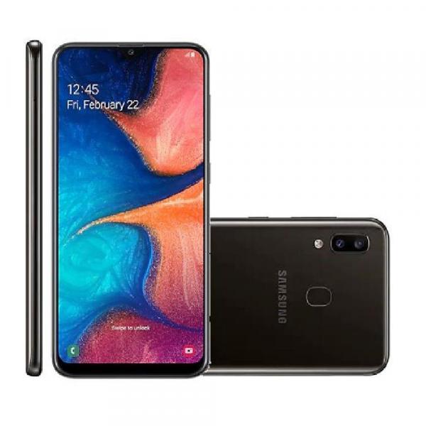 Smartphone Samsung Galaxy A20 32GB Dual Chip Android 9.0 Tela 6.4" Octa-Core 4G Câmera Dupla 13MP + 5MP - Preto