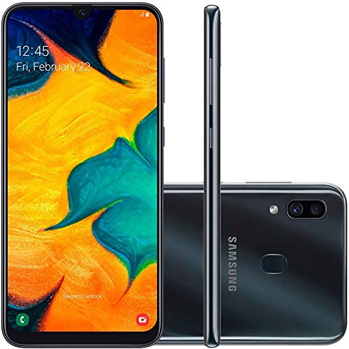 Smartphone Samsung Galaxy A30 Preto 64gb Dual Chip Android 9