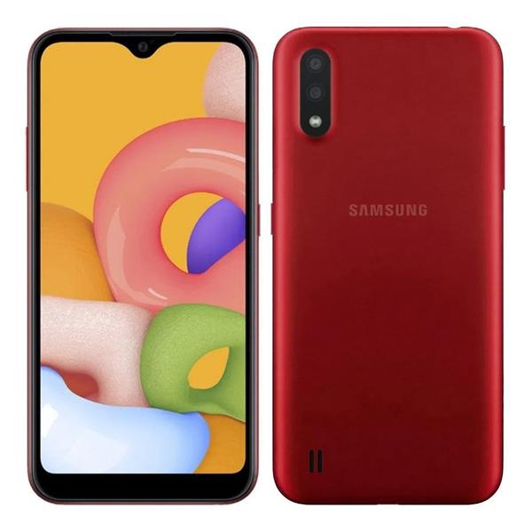Smartphone Samsung Galaxy A01 32GB Vermelho - 2GB RAM Tela 5,7 Câm. Dupla + Câm. Selfie 5MP