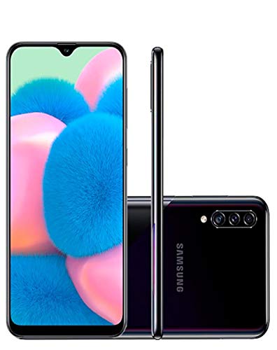 Smartphone Samsung Galaxy A30s 64GB Dual Chip Android 9.0 Tela 6.4" Octa-Core 4G Câmera Tripla 25MP + 5MP + 8MP - Preto