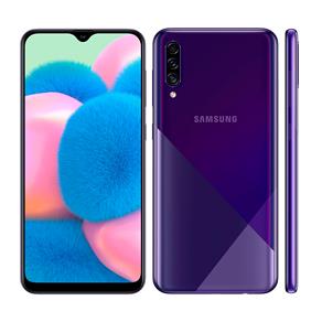 Smartphone Samsung Galaxy A30s Violeta 64GB, 4GB RAM, Tela Infinita de 6.4", Câmera Traseira Tripla, Leitor Digital na Tela, Android 9.0 e TV Digital