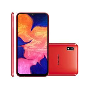 Smartphone Samsung Galaxy A10 32GB Duos 4G Tela 6.213+5MP Vermelho